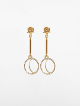 Load image into Gallery viewer, Luna &amp; Star Drop Earrings - Gold