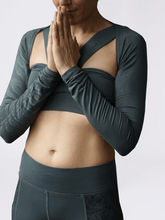 Load image into Gallery viewer, Bolero Sarala Yoga Wrap - Dark Olive