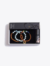 Load image into Gallery viewer, Chakra Bracelet Stack &amp; Incense Sticks &amp; Essential Oils Gift Box