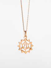 Load image into Gallery viewer, Heart Chakra Pendant - Rose Gold