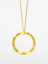 Load image into Gallery viewer, Ganesha Mantra Pendant - Gold