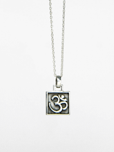 Load image into Gallery viewer, OM Charm Pendant - Silver