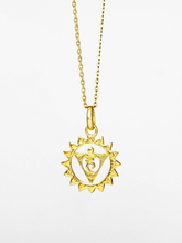 Load image into Gallery viewer, Throat Chakra Pendant - Gold