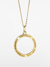 Load image into Gallery viewer, Mangala Mantra with Loop Pendant - Gold