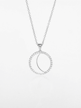 Load image into Gallery viewer, Waning Moon Necklace (Small) - Silver