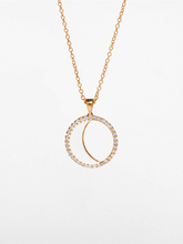 Load image into Gallery viewer, Waning Moon Necklace (Small) - Gold