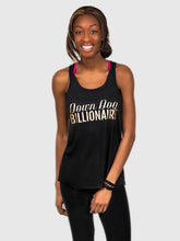 Load image into Gallery viewer, Down Dog Billionaire Flowy Racerback Yoga Tank - Golden Bling