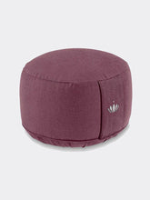 Load image into Gallery viewer, Meditation Cushion "Lotus" LARGE (ht: 20 cm) - Aubergine