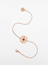 Load image into Gallery viewer, The Anchor of Strength - Gold &amp; Red Tiger's Eye Gemstone Bracelet