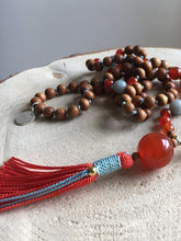 Load image into Gallery viewer, Courage to Succeed Sandalwood Mala Necklace