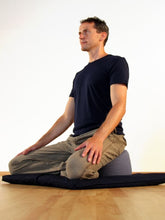 Load image into Gallery viewer, Meditation Cushion "Lotus" LARGE (ht: 20 cm) - Light Grey