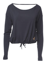 Load image into Gallery viewer, Aditi Yoga Long Sleeve Top - Anthracite