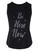 Load image into Gallery viewer, Be Here Now Yoga Tank Top - Urban Black