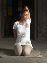 Load image into Gallery viewer, Indian Motif Tee White