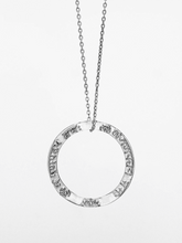 Load image into Gallery viewer, Ganesha Mantra Pendant - Silver