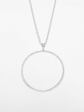 Load image into Gallery viewer, New Moon Necklace (Large) - Silver