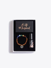 Load image into Gallery viewer, Chakra Bracelet &amp; Sacred Essential Oils &amp; Inspirational Cards Gift Box