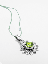 Load image into Gallery viewer, Heart Chakra with Peridot Pendant - Silver