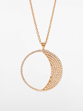 Load image into Gallery viewer, Waxing Moon Necklace (Large) - Gold