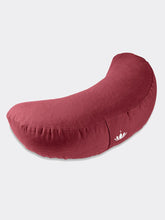 Load image into Gallery viewer, Crescent Yoga and Meditation Cushion SHANTI - Bordeaux