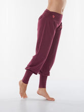 Load image into Gallery viewer, Dakini Organic Yoga Pants - Deep Cherry