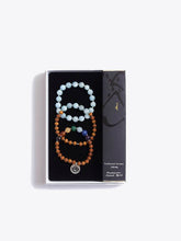 Load image into Gallery viewer, Chakra Bracelet Stack &amp; Oriental Incense Sticks Gift Box