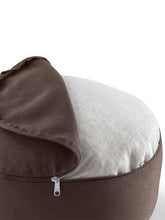 Load image into Gallery viewer, Meditation Cushion "Lotus" NO EMBROIDERY (ht: 15 cm) - Chocolate