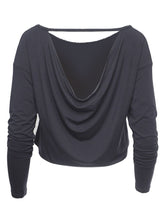 Load image into Gallery viewer, Aditi Yoga Long Sleeve Top - Anthracite