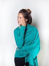 Load image into Gallery viewer, Wrap Me Up Organic Yoga Top - Midnight Sky