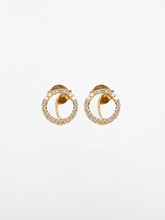 Load image into Gallery viewer, Luna &amp; Stars Stud Earrings - Gold