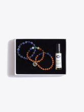 Load image into Gallery viewer, Insight &amp; Intuition Chakra Bracelet Stack &amp; Essential Oil Gift Box