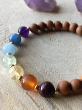 Load image into Gallery viewer, Chakra Balancing Gemstone Mala Bracelet