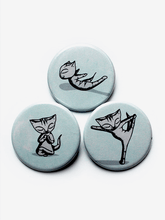 Load image into Gallery viewer, Yoga Cats Badge Pins