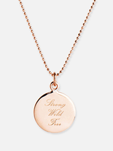 Load image into Gallery viewer, Strong, Wild, Free Pendant - Rose Gold