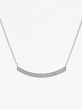 Load image into Gallery viewer, Smile Necklace - Silver and Cubic Zirconia