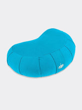 Load image into Gallery viewer, Crescent-Zafu Meditation Cushion SIDDHA - Petrol Blue