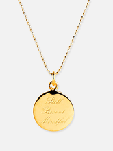 Load image into Gallery viewer, Still, Present, Mindful Pendant - Yellow Gold