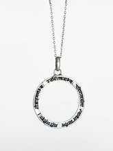 Load image into Gallery viewer, Mangala Mantra with Loop Pendant - Silver