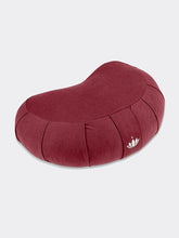 Load image into Gallery viewer, Crescent-Zafu Meditation Cushion SIDDHA - Bordeaux