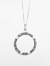 Load image into Gallery viewer, Kali Mula Mantra with Loop Pendant - Silver