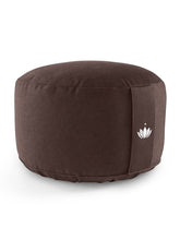 Load image into Gallery viewer, Meditation Cushion "Lotus" LARGE (ht: 20 cm) - Chocolate