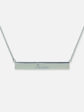 Load image into Gallery viewer, Peace Bar Necklace