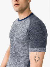 Load image into Gallery viewer, Mikhail Navy Marl Yoga T-Shirt