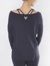 Load image into Gallery viewer, Aila Yoga Top - Anthracite