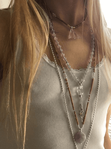 Awareness Gemstone Mala Choker