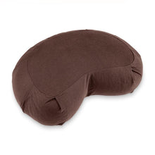 Load image into Gallery viewer, Crescent-Zafu Meditation Cushion SIDDHA - Chocolate