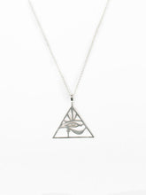 Load image into Gallery viewer, Eye of Horus Triangle Necklace