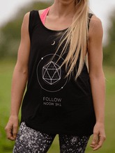 Load image into Gallery viewer, Follow The Moon Women's Vest - Black