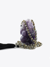 Load image into Gallery viewer, Amethyst Stone Ganesha Ornament