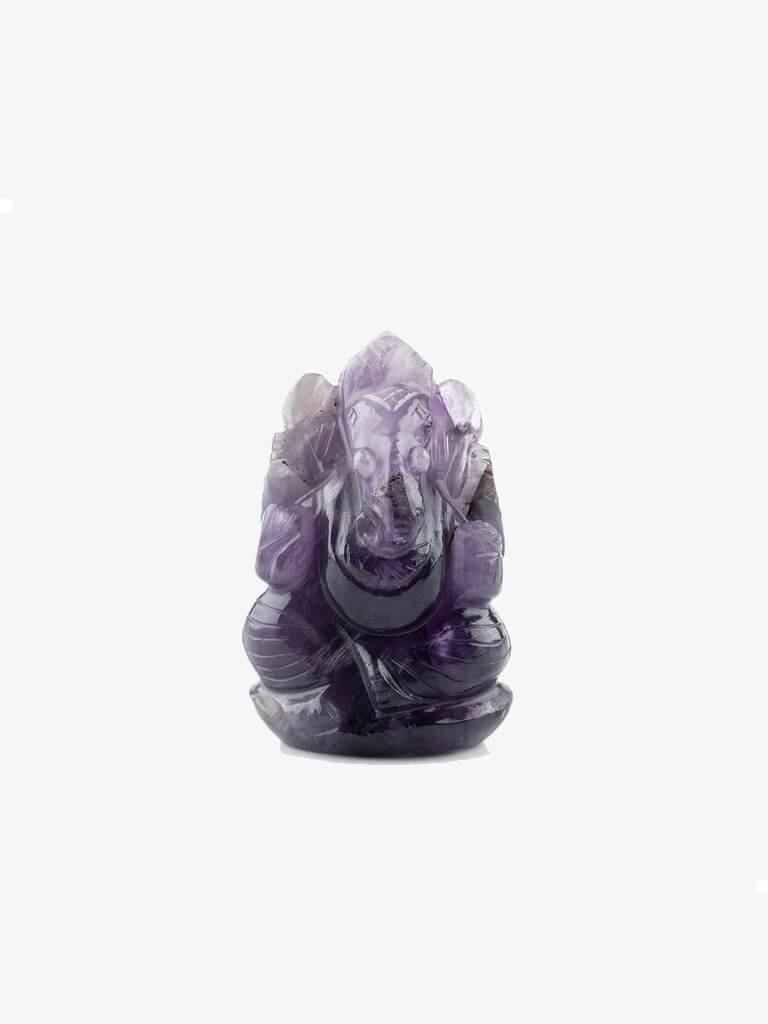 Amethyst Stone Ganesha Ornament